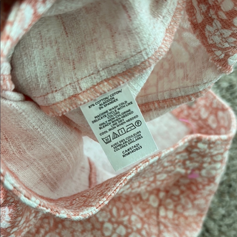 LOFT Pink and White A-Line Mini Skirt for Casual Occasions - Picture 3 of 3
